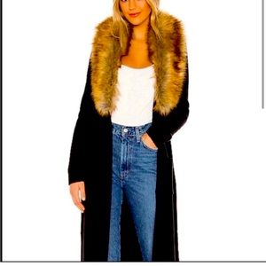 Show Me Your Mumu Faux Fur Long Cardigan